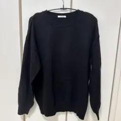 CINEMA CLUB クルーネックニット ブラック M