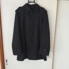 ステンカラーコート 黒 メンズ ビジネス コート 就活 成人式 卒業式 入学式