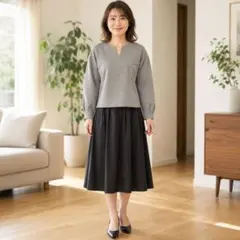COLLAGE GALLARDAGALANTE グレー ゴールド金具 トップスのサムネイル