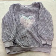 パープル　ハート　ユニコーン　パジャマ上下セット 130