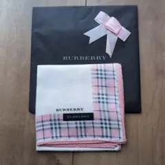 訳アリBURBERRY ハンカチ チェック柄