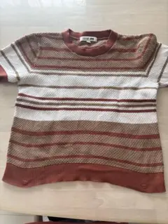 UNIQLO コットンポップコーンクルーセーター半袖Lサイズ