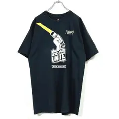 ヴィンテージ・Tシャツ 企業物 アメコミ風グラフィック 黒L