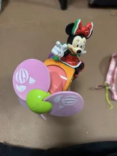 ミニーマウス ミストファン　ストラップ付き