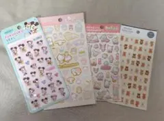 サンリオ、ディズニーキャラクターシールセット 4枚