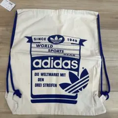 ビンテージ　80s adidas ナップサック　デサント　リュック　新品　希少