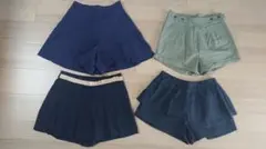 プリーツスカッツ、ショートパンツ の4点セットのサムネイル