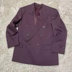 VINTAGE ヴィンテージ レトロ ダブル スーツ セットアップ パープル 紫