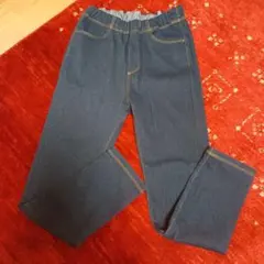 無印良品　デニム　ストレートパンツ　130サイズ