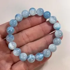 高品質　ラリマーブレスレット　4