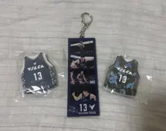 長崎ヴェルカ　♯13 星川堅信選手　アクリルキーホルダー ユニホーム缶バッジ