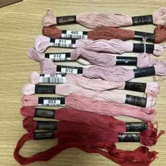 Cosmo 刺繍糸 11本セット ピンク レッド系