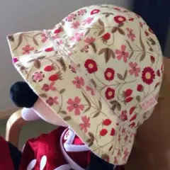 リバティ 帽子 bebe サイズM 美品