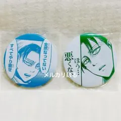進撃の巨人 リヴァイ アニカプ 原画展 缶バッジ セット