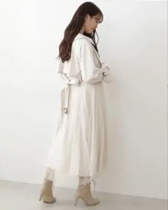 ✨極美品✨【Jill by Jill Stuart】チュールフレアトレンチコート