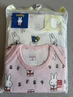 UNIQLO BABY ミッフィー柄 長袖ボディスーツ90cm 2枚セット
