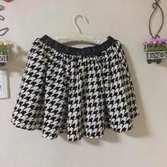 千鳥柄スカート