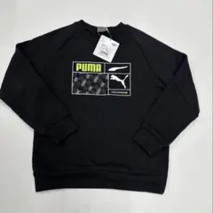 訳ありPUMA ブラック トレーナー 130新品