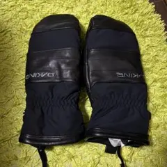 美品】ファブリス FABLICE スキーグローブ手袋ロブスター型Lメンズ黒革