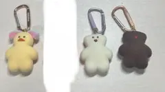 キャラクター型キーホルダー３個セット