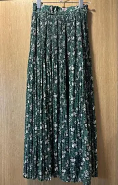 AVAN LILY花柄プリーツスカート グリーン フリーサイズ 推し活