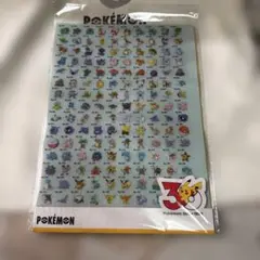 3COINS ポケモン 30周年 クリアファイル 3枚セット