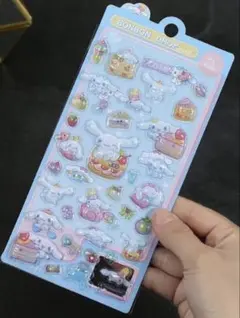 シナモンロール ぷくぷくシール　ボンボンドロップ シール風