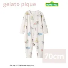 GELATO PIQUEジェラピケ 【SESAME STREET】総柄ロンパース