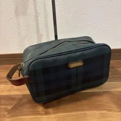 【美品】ラルフローレン　y2k セカンドバッグ　クラッチバッグ　グリーンチェック