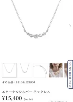 ４℃ ネックレス エターナルシルバー