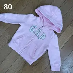 《ギャップ14》ベビーギャップ　ジップアップパーカー　80