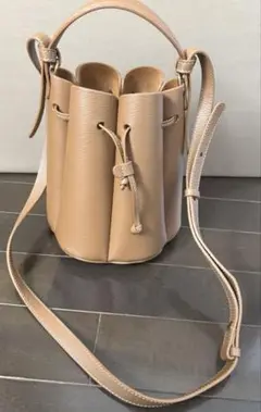 【美品】ポレーヌ カヌレバッグ ブラウン レザー 中古・古着通販】POLENE (ポレーヌ) カヌレショルダーバッグ