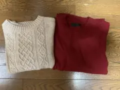 LoungeLizardラウンジリザード クルーネック ニット 2枚セットのサムネイル