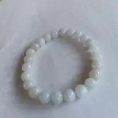 希少、最高級品、綺麗色)糸魚川翡翠ブレスレット、8mm