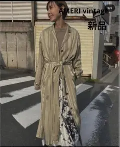 新品　アメリヴィンテージ ストライプオーバーシャツドレス ワンピースのサムネイル