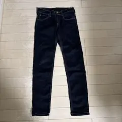 something スキニーデニムパンツ ダークブルー