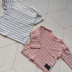 子供服ボーダー2点セット　中古