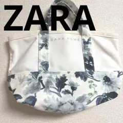 ZARA HOME トートバッグ 花柄 キャンバス地