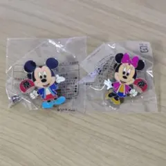 ディズニー　ゲームワゴン　ミッキー　ミニー ピンバッジ