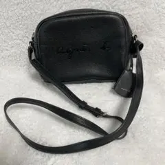 新品同様】定価33,000円 アニエスベー オールレザー ショルダーバッグ 