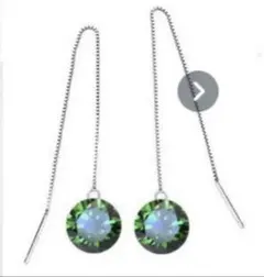 キュービックジルコニア✖️シルバー925 ロングピアス