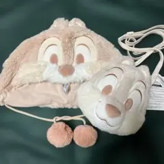 東京ディズニーリゾート ファンキャップ チップとデール　タグ付　ショルダーバッグ