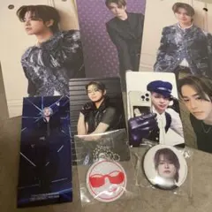 INI 松田迅　トレカ　缶バッジ　イラストキーホルダーセット