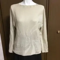 MYplanningサマーセーター毛30％　ベージュ