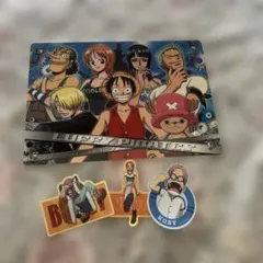 ONE PIECE 下敷き&ステッカー 3枚セット