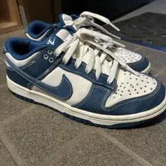 デニム風NIKEホワイトブルースニーカー