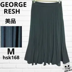 美品 GEORGE RESH ブラック ロングスカート プリーツ hsk168のサムネイル