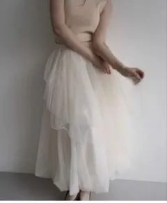 Acka tiered tulle skirt ホワイト - メルカリ