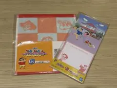 クレヨンしんちゃん 一番くじ F賞 メモ帳これくしょん G賞 ハンドタオル
