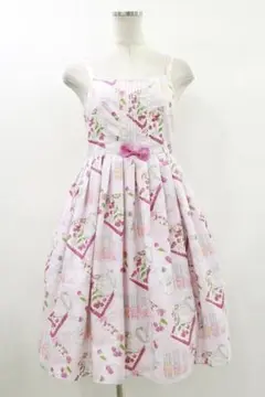 エミキュ　チェリーハンカチジャンスカ　ピンク